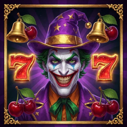 Slot-Artwork mit Joker-Figur und roten Siebenen als Vorschaubild f&uuml;r den Klassik-Slot Joker Stoker