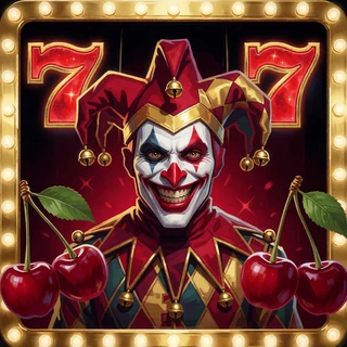 Joker-Figur mit roten Siebenen als Slot-Vorschaubild f&uuml;r den Klassik-Automaten Joker Stoker bei V.Vegas
